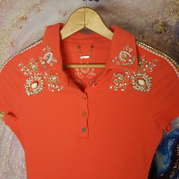 Jewel Embellished 💎💎💎 collared bodycon dress - Picture 2 of 14